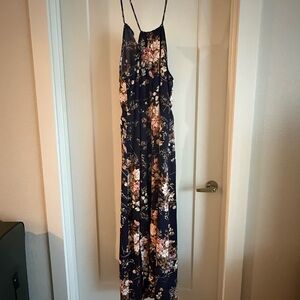 Cupshe Blue and Orange Sleeveless Sundress Maxi - never worn - brand new